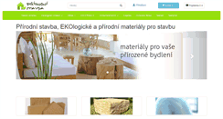 Desktop Screenshot of prirodnistavba.cz